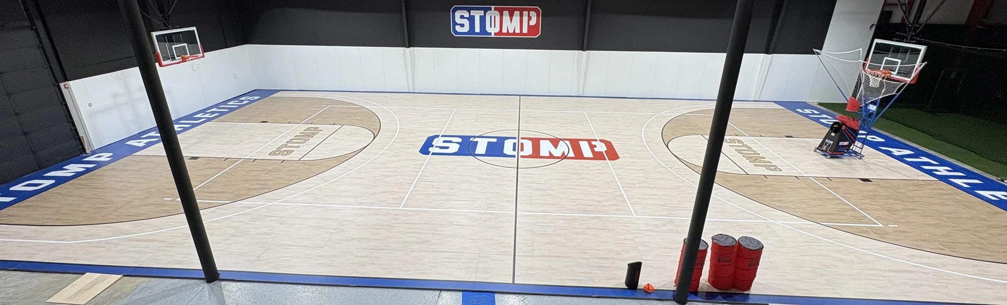 Full view of The STOMP Gym — private basketball court in Englewood, CO